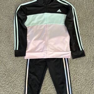 GIRLS Adidas jacket and pants set(size 6x)